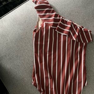 COPY - Albion The Icon Wave Sydney One
Piece Swimsuit Stripes One Shoulder Ruff…